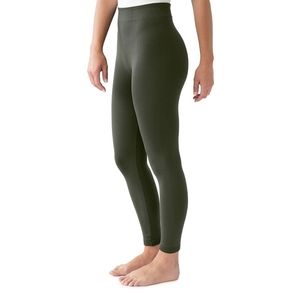 Muk Luks • Women's • Olive • Fleece Lined • Leggings
